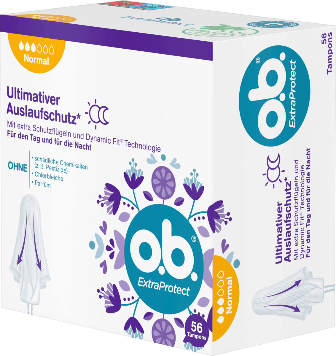 Tampons Extra Protect Tag+Nacht Normal, 56 St