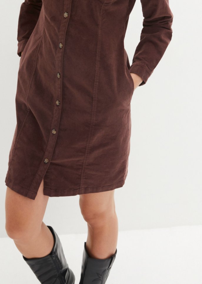 Cord-Stretch-Kleid