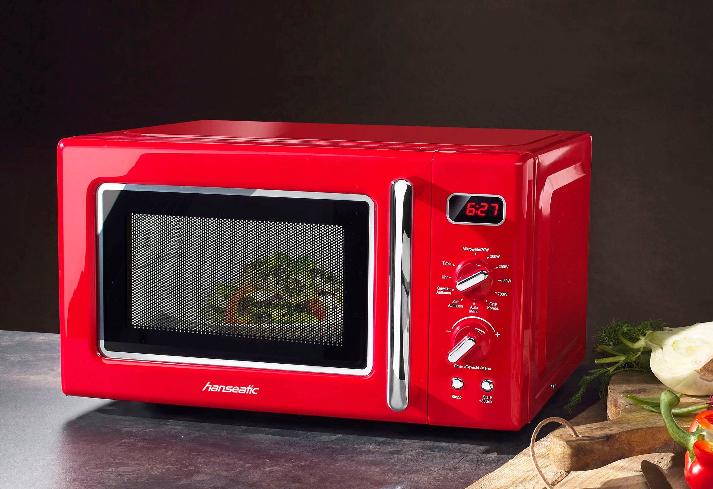 Hanseatic Mikrowelle AG720CE6-PM0E00, Grill, Mikrowelle, 20 l
