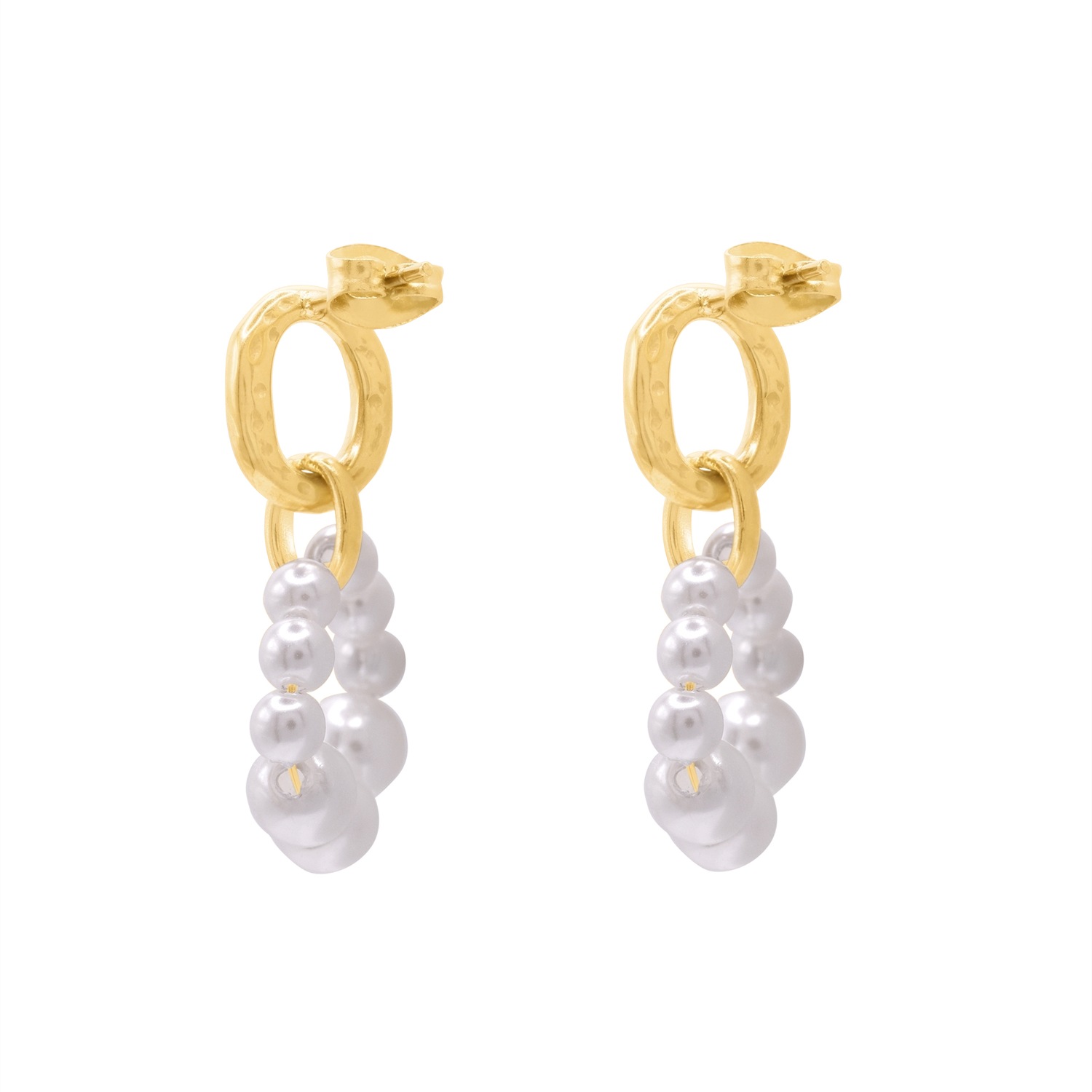 Boucles d'oreilles dorées Heideman Silus