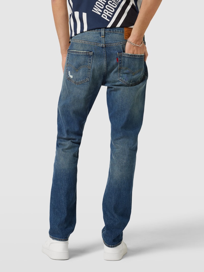 Jeans im Used-Look in jeans