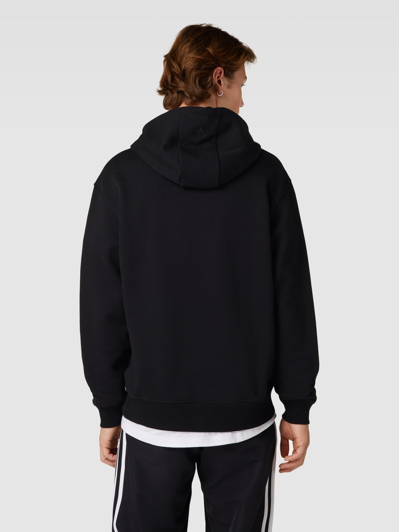 Hoodie mit Label-Print Modell 'ALL SZN' in schwarz