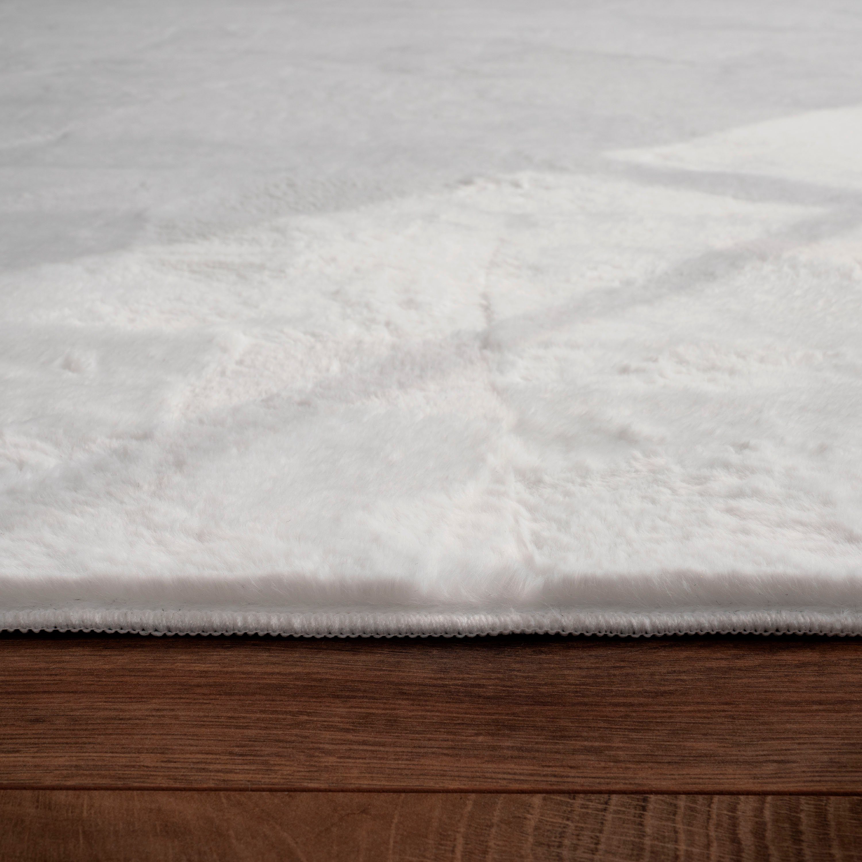 Fellteppich Kunstfell Soft 380, Paco Home, rechteckig, Höhe: 19 mm, Langflor, Kuschelteppich - besonders weich, Uni-Farben