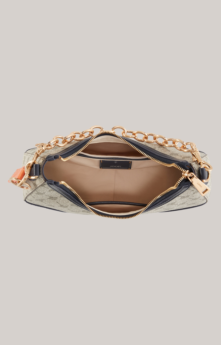 Schultertasche Mazzolino Edition Annina in Beige/Blau