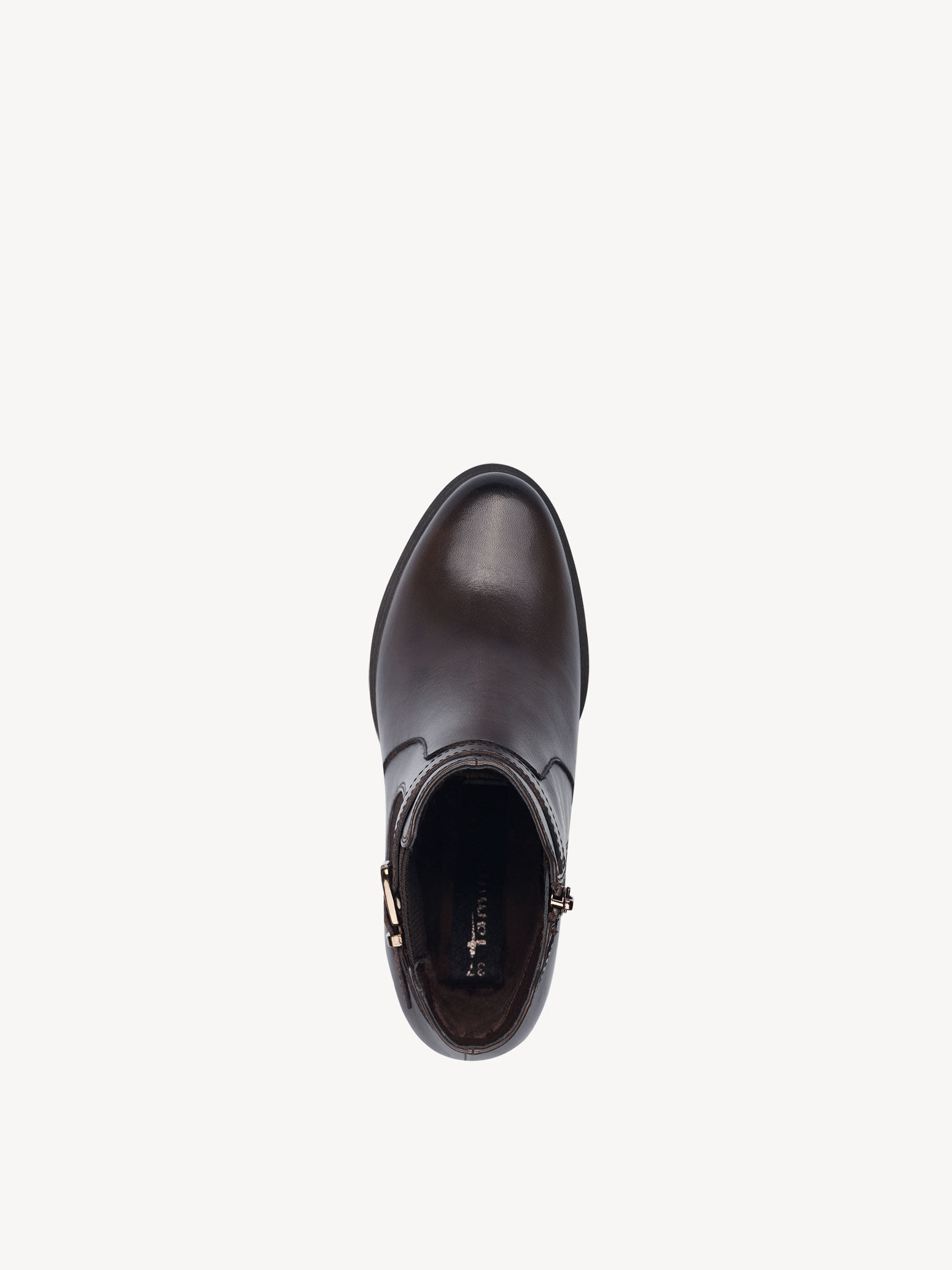 Bottine en cuir - marron