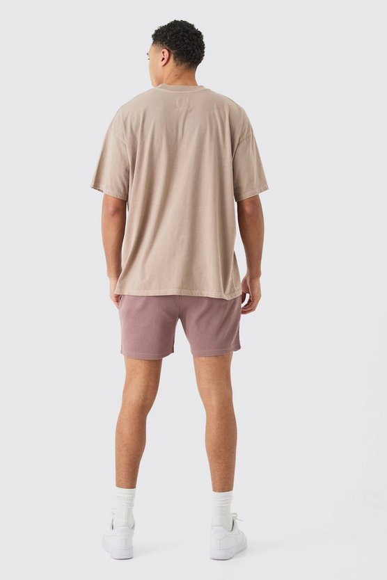 Slim-Fit Shorts in Waffeloptik