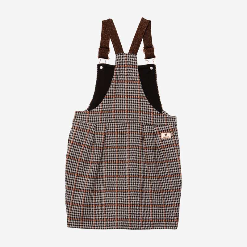 Robe salopette fille prince-de-galles Catimini