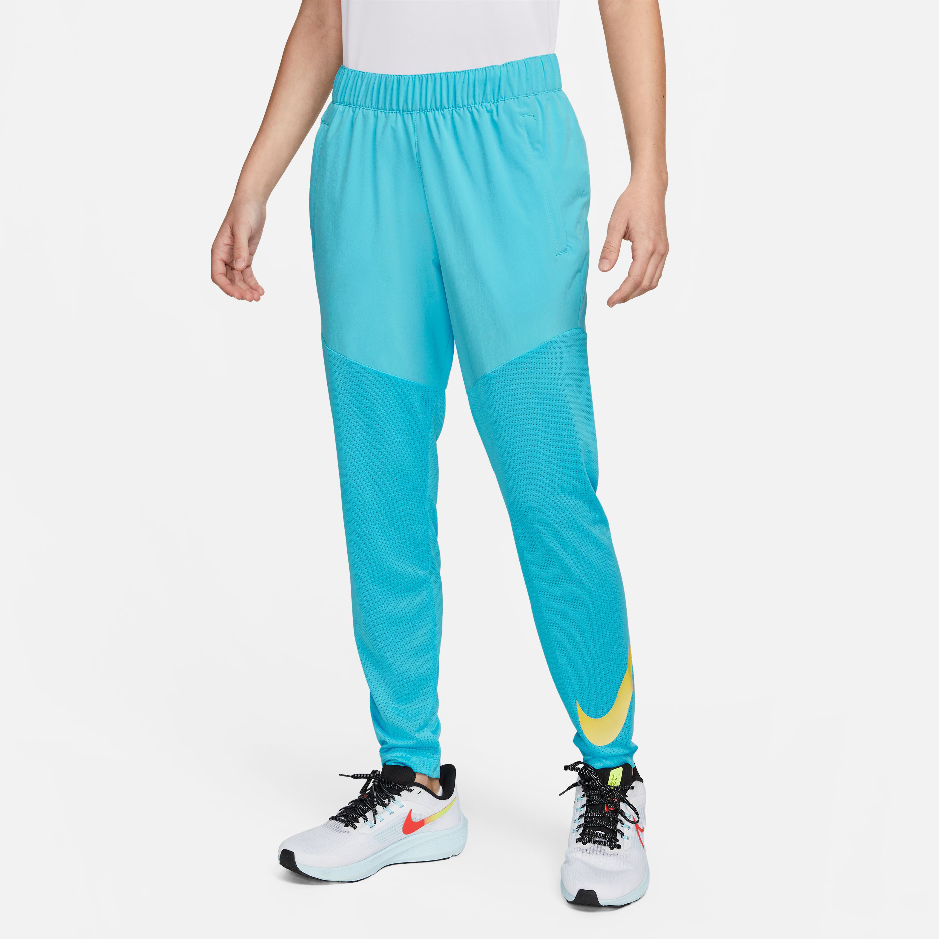 Dri-Fit Swoosh Run Laufhose Damen - Blau, Grau
