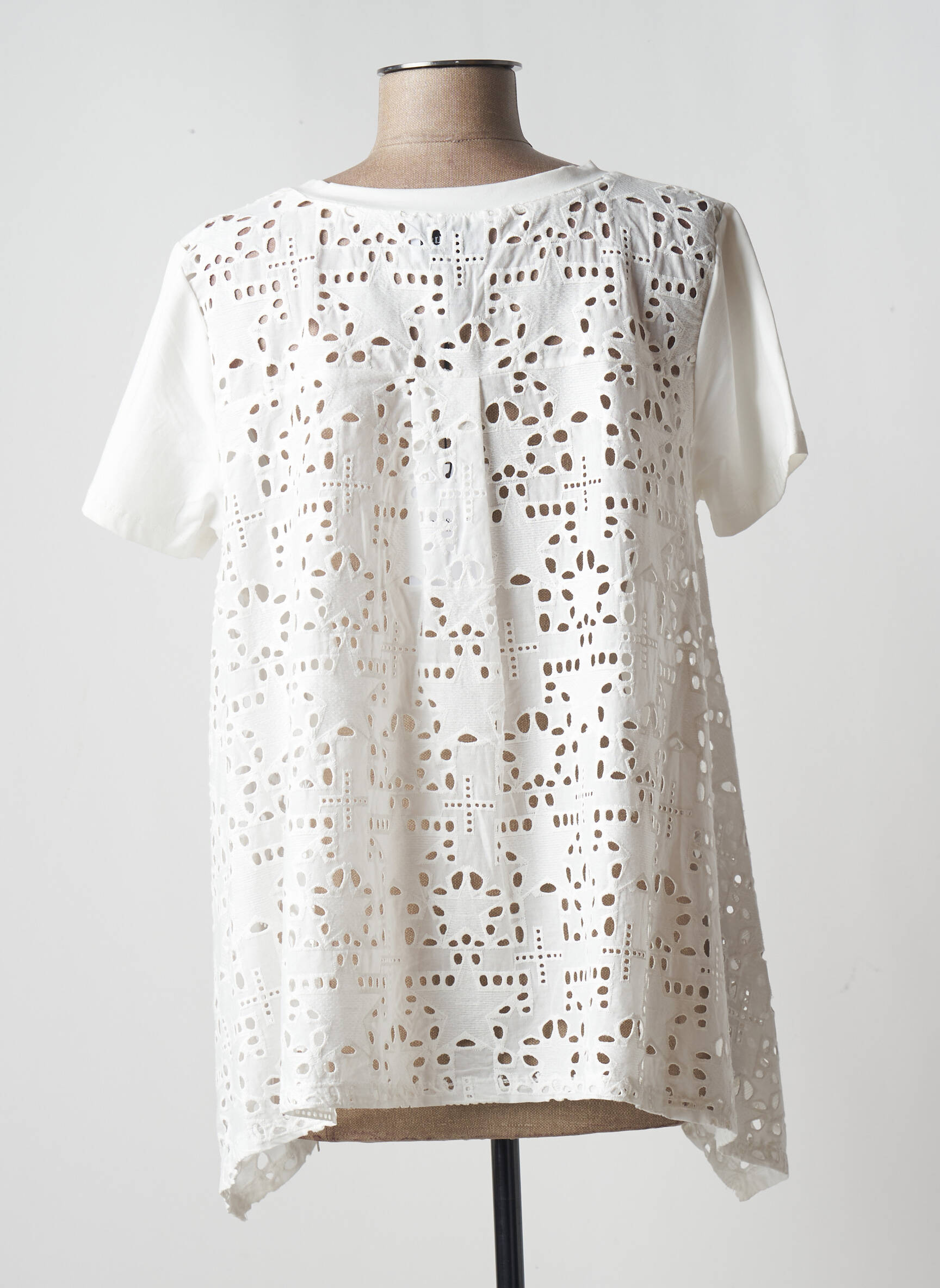 Leo Ugo Tuniquemanchecourte Femme couleur beige