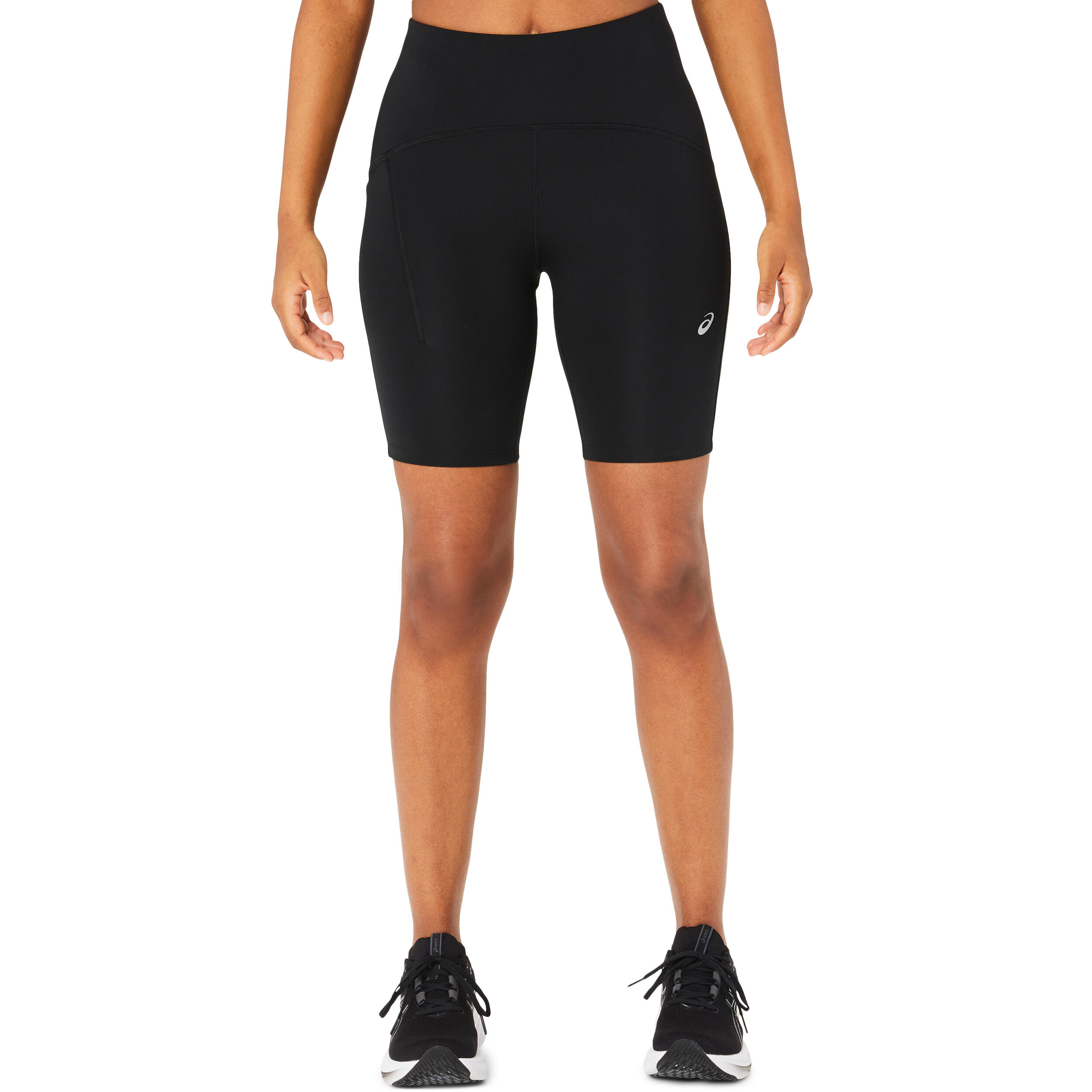 Road High Waist 8 Inch Short Lauftight Damen - Schwarz