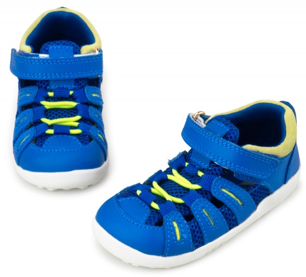 bobux step-up ~ Summit Sandale ~ Snorkel Blue & Sunny Lime