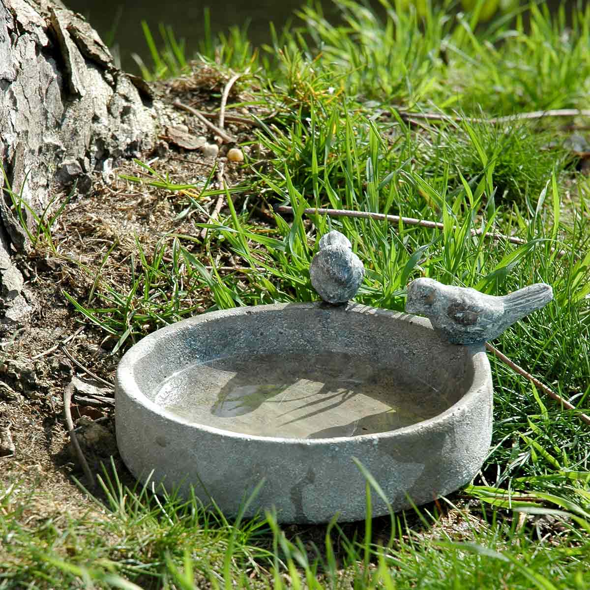 dobar Vogeltränke Pool-Oase 24,5 cm aus Keramik