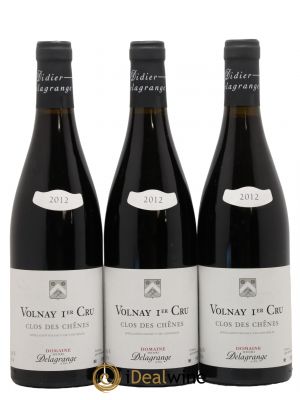 Volnay 1er Cru Clos Des Chenes Domaine Henry Delagrange 2012 - Lot de 3 Bouteilles