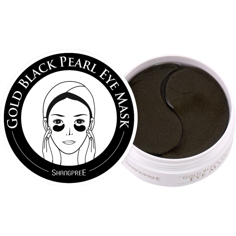 Shangpree Gold Black Pearl Eye Mask