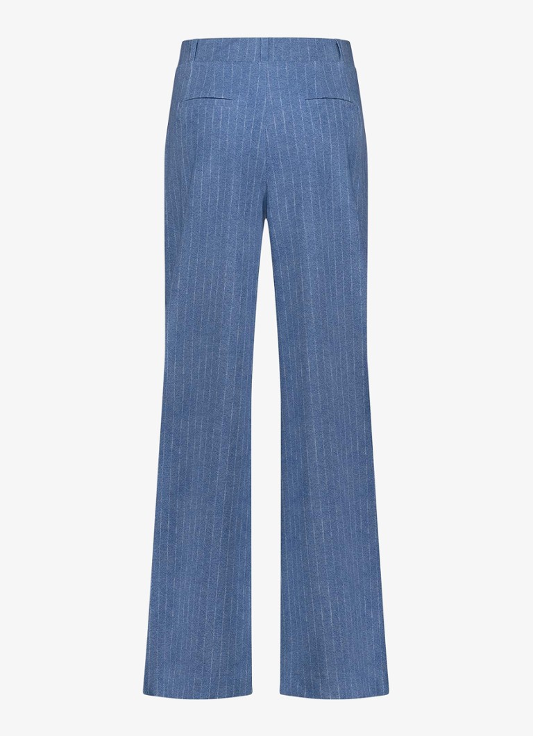 Pantaloni cu talie înaltă și croială largă, cu dungi, Nanet, de la Studio Anneloes.