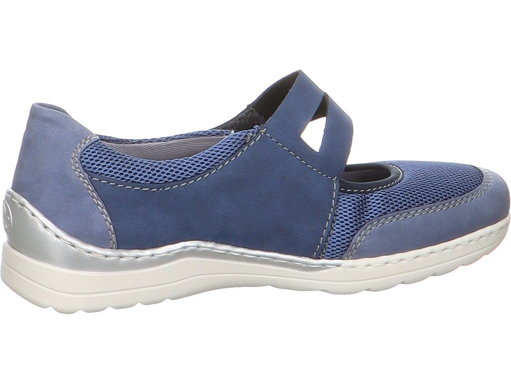 RIEKER Sportliche Slipper blau