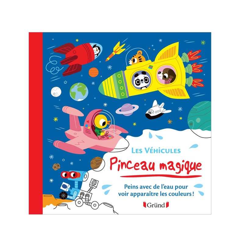Livre Pinceau magique, les véhicules - Gründ