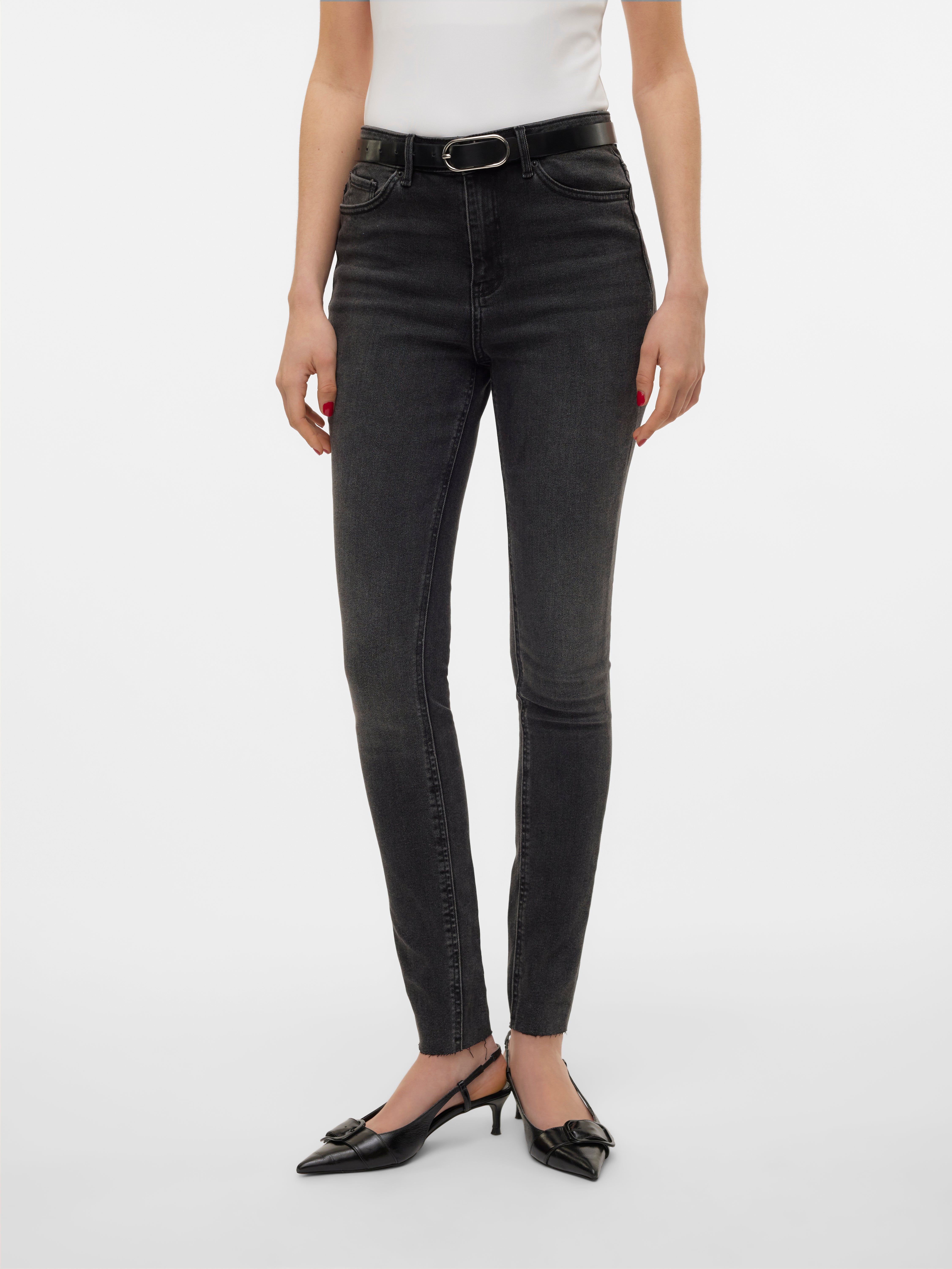 VMSOPHIA Hohe Taille Slim Fit Jeans
