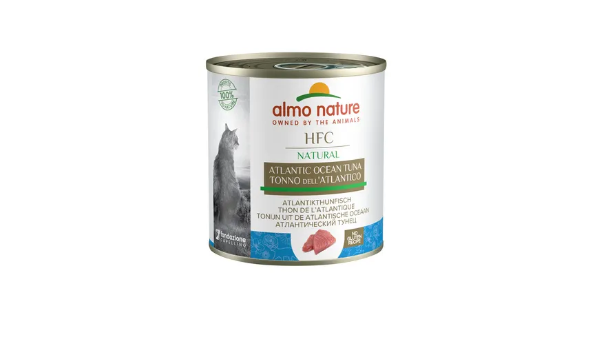 almo nature Katzennassfutter Cat Adult Natural Atlantikthunfisch 280 g