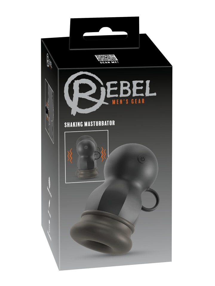 Rebel Masturbator Shaking Masturbator in schwarz günstig kaufen 14,5 cm