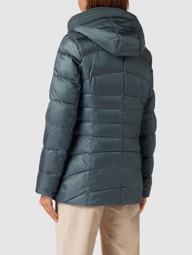 Jacke mit herausnehmbarer Kapuze in petrol