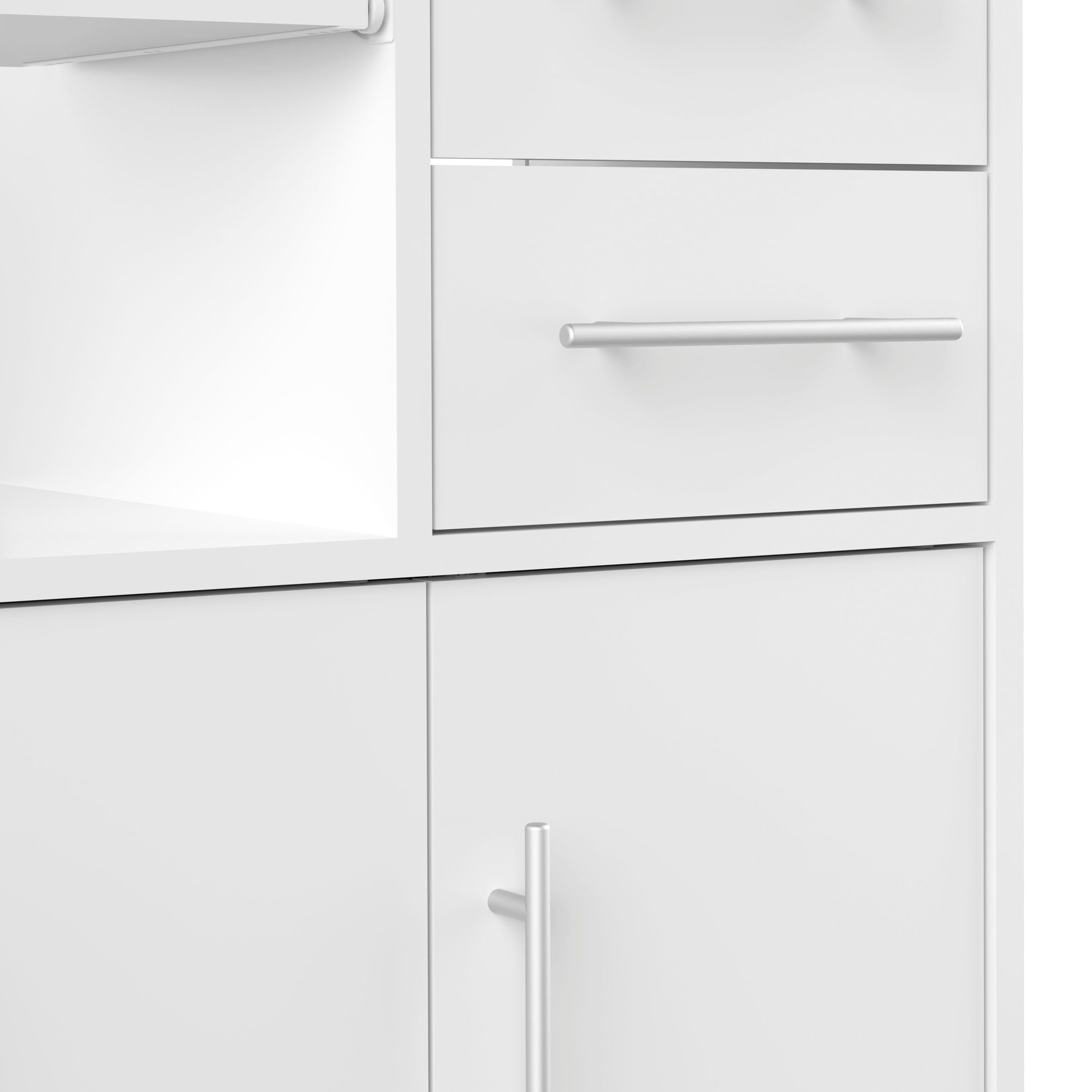 TemaHome Mehrzweckschrank Marius Breite 89 cm, auf Rollen