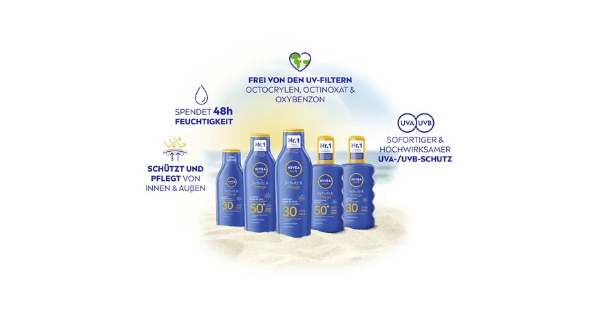 NIVEA SUN Schutz Pflege Milch LF50+ 200 ml