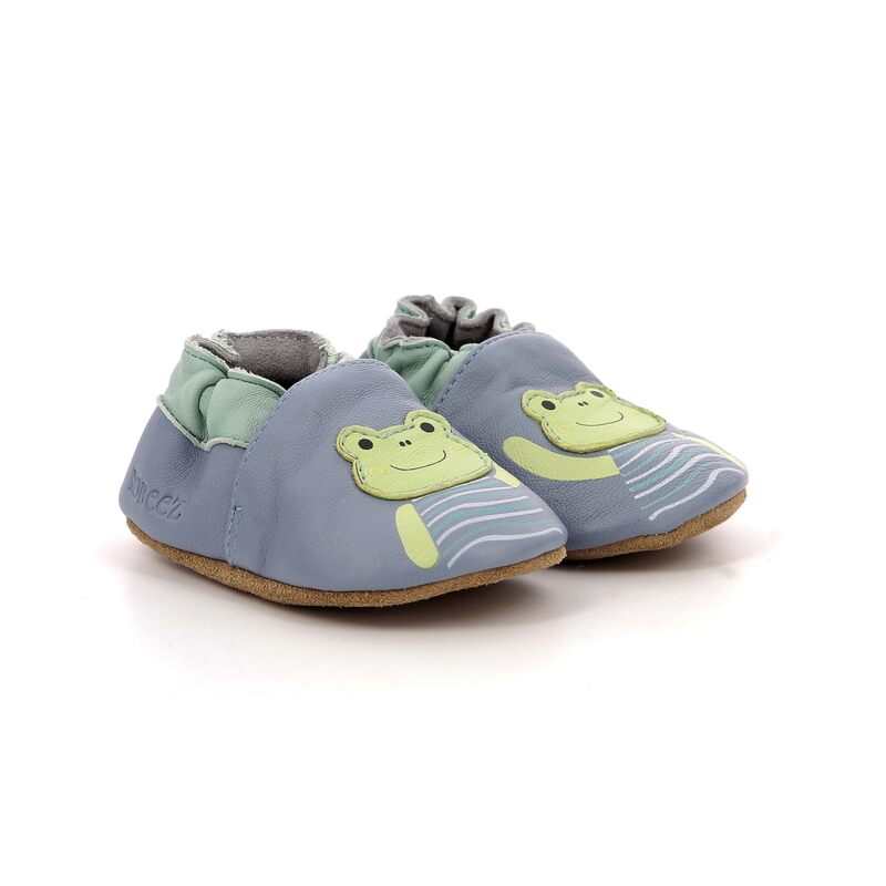 Chaussons cuir tannage vegetal Froggy Rain