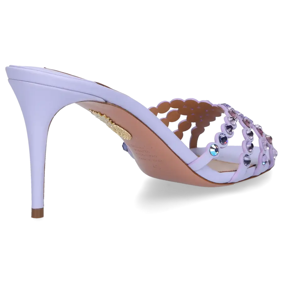 Aquazzura - Pantoletten TEQUILA 75 Kalbsleder - lila