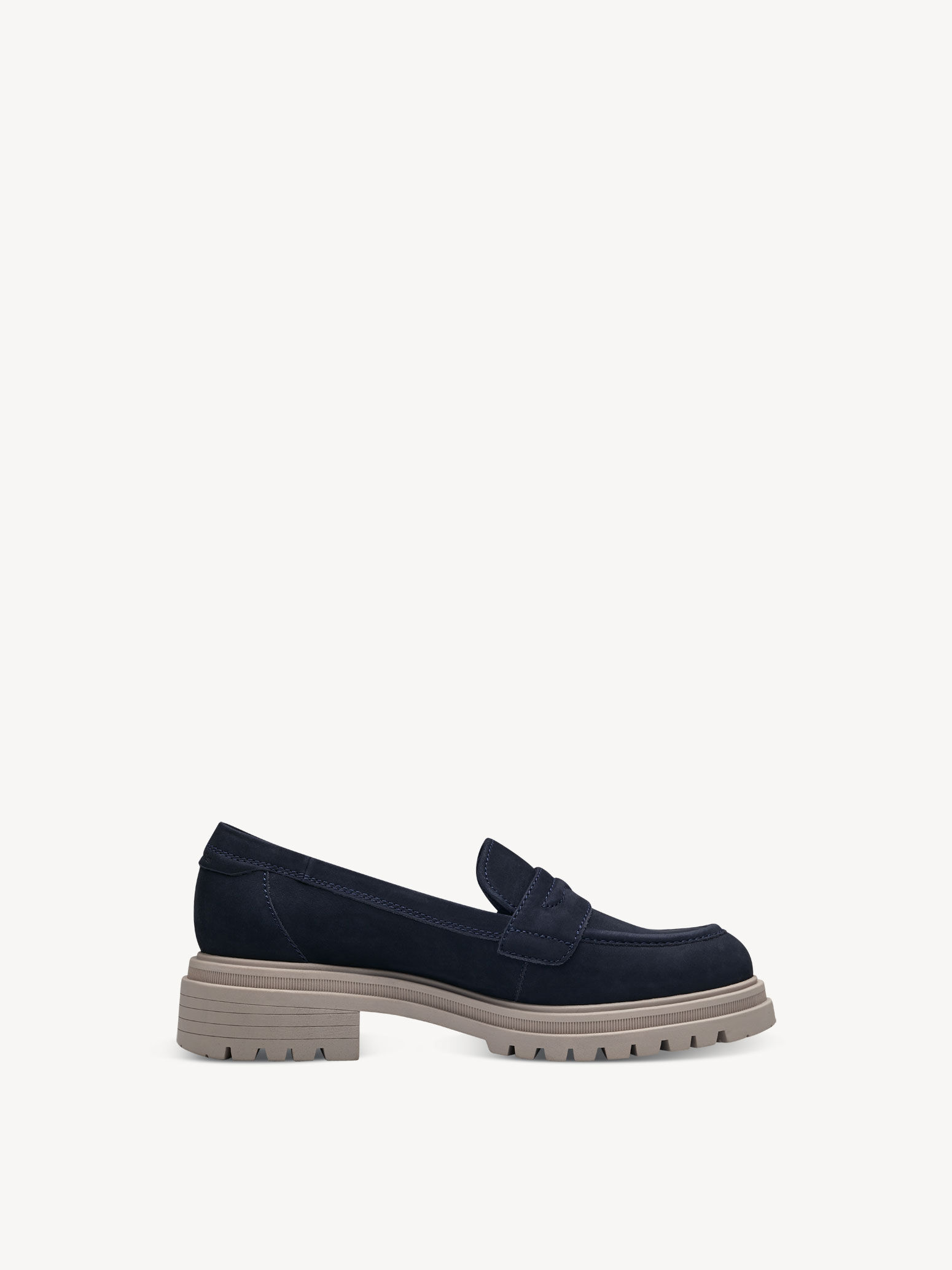 Slipper en cuir - bleu