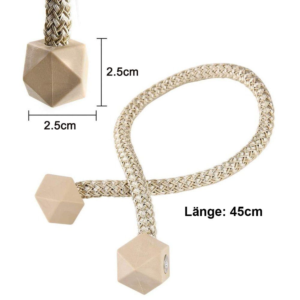 Dekoklammer Vorhang Raffhalter,Gardinenhalter,Magnetische, FeelGlad