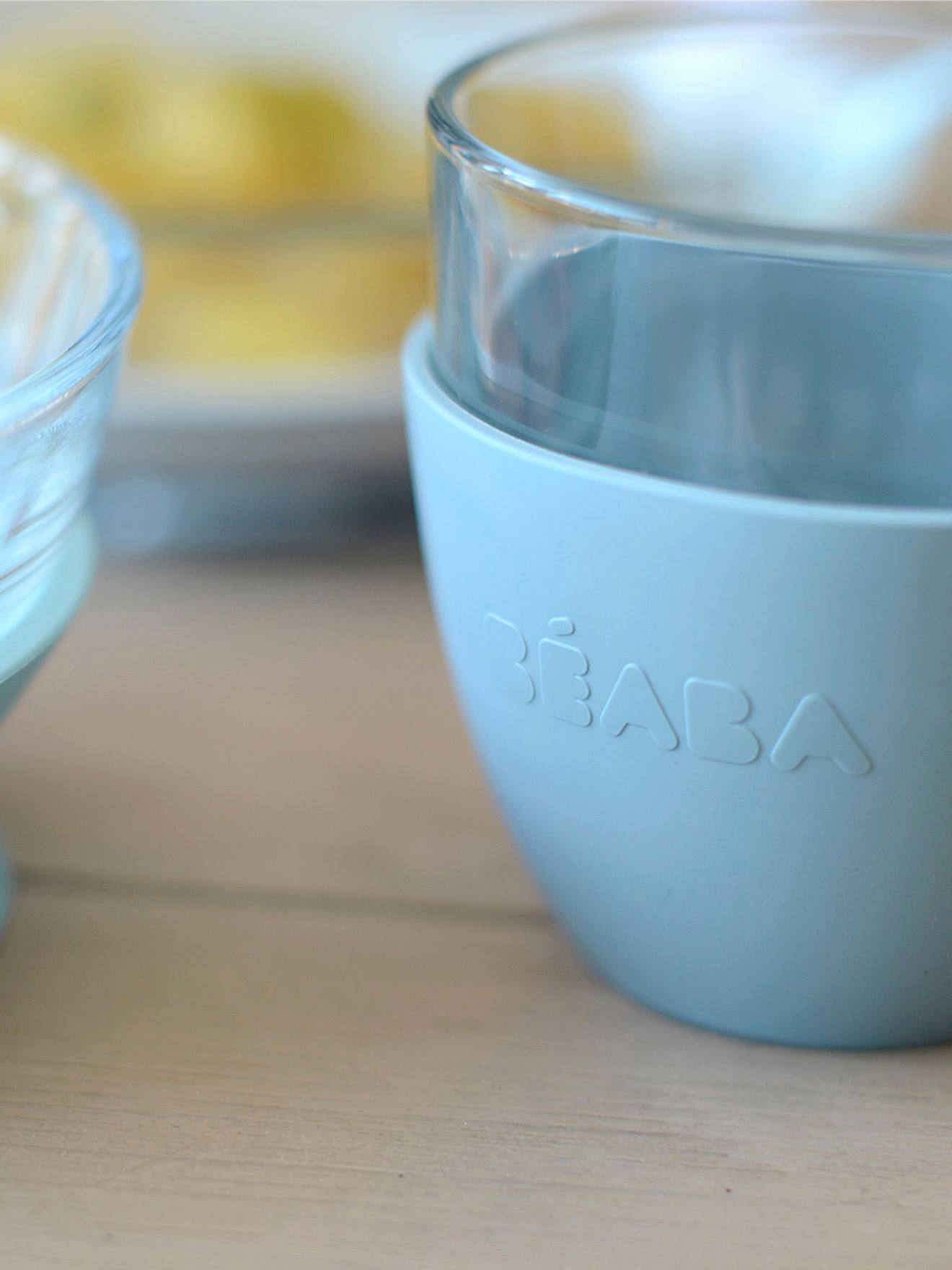 Coffret repas en verre BEABA X DURALEX bleu