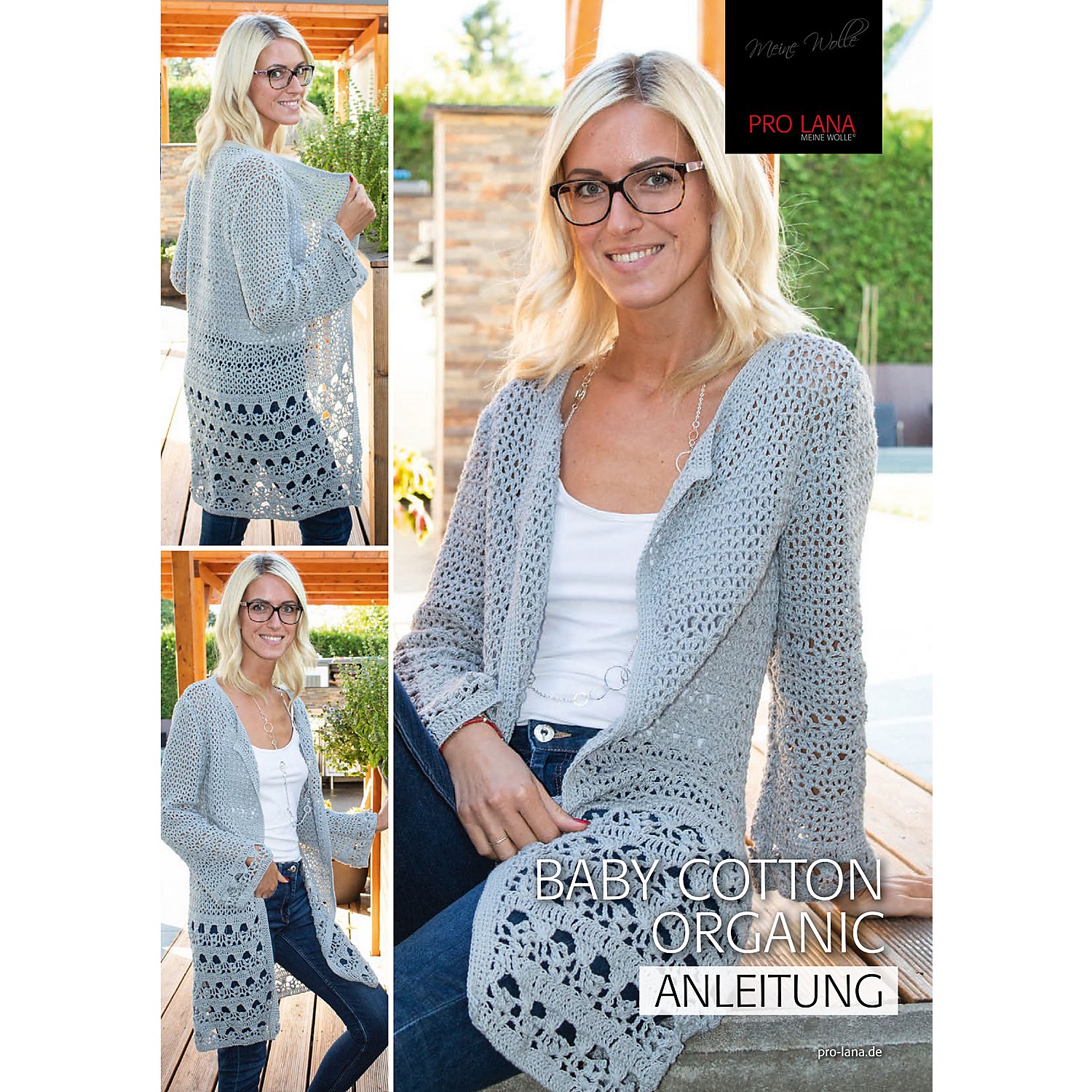 Häkelanleitung – Häkelweste aus Pro Lana Baby Cotton Organic