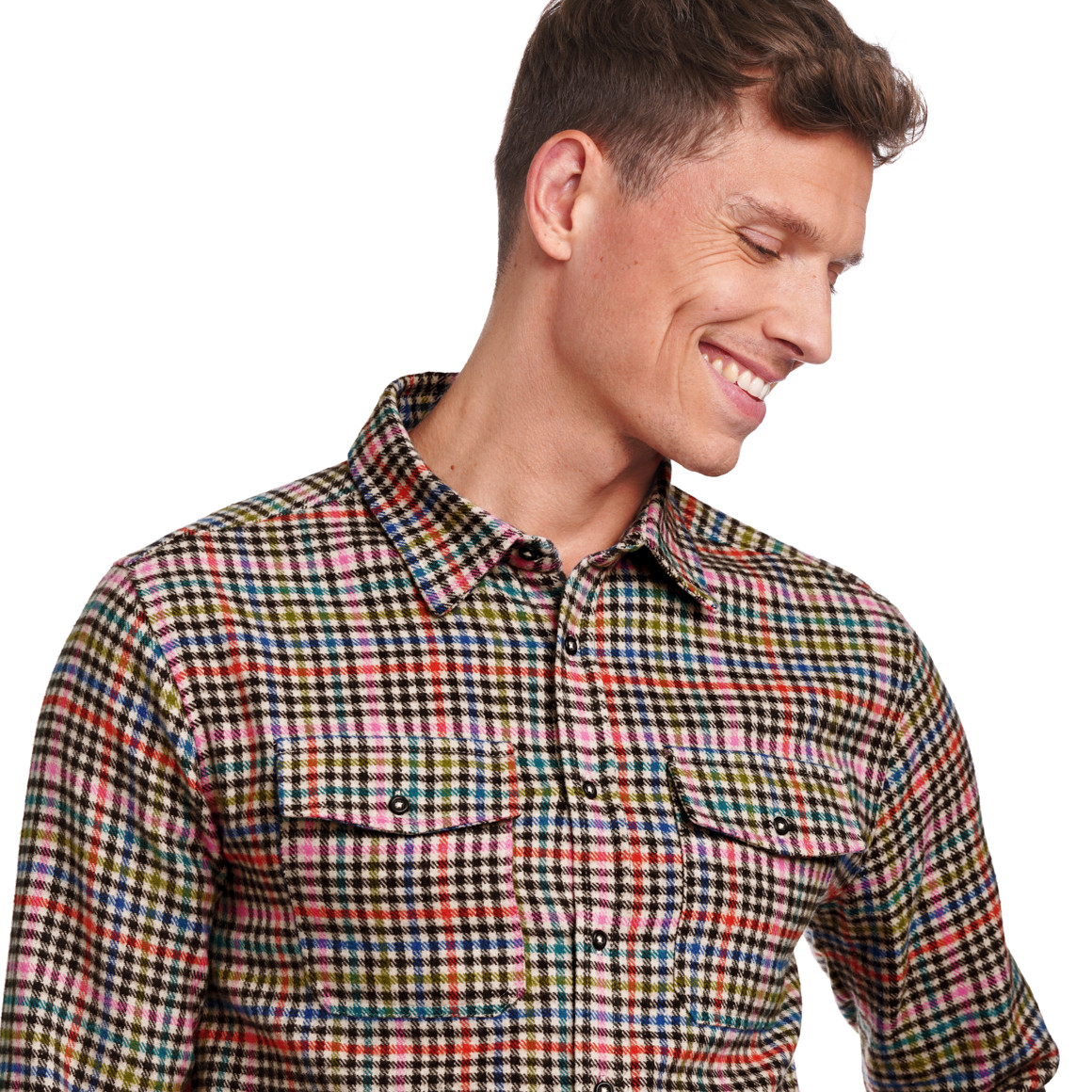 Herren Flanellhemd mit Brusttaschen