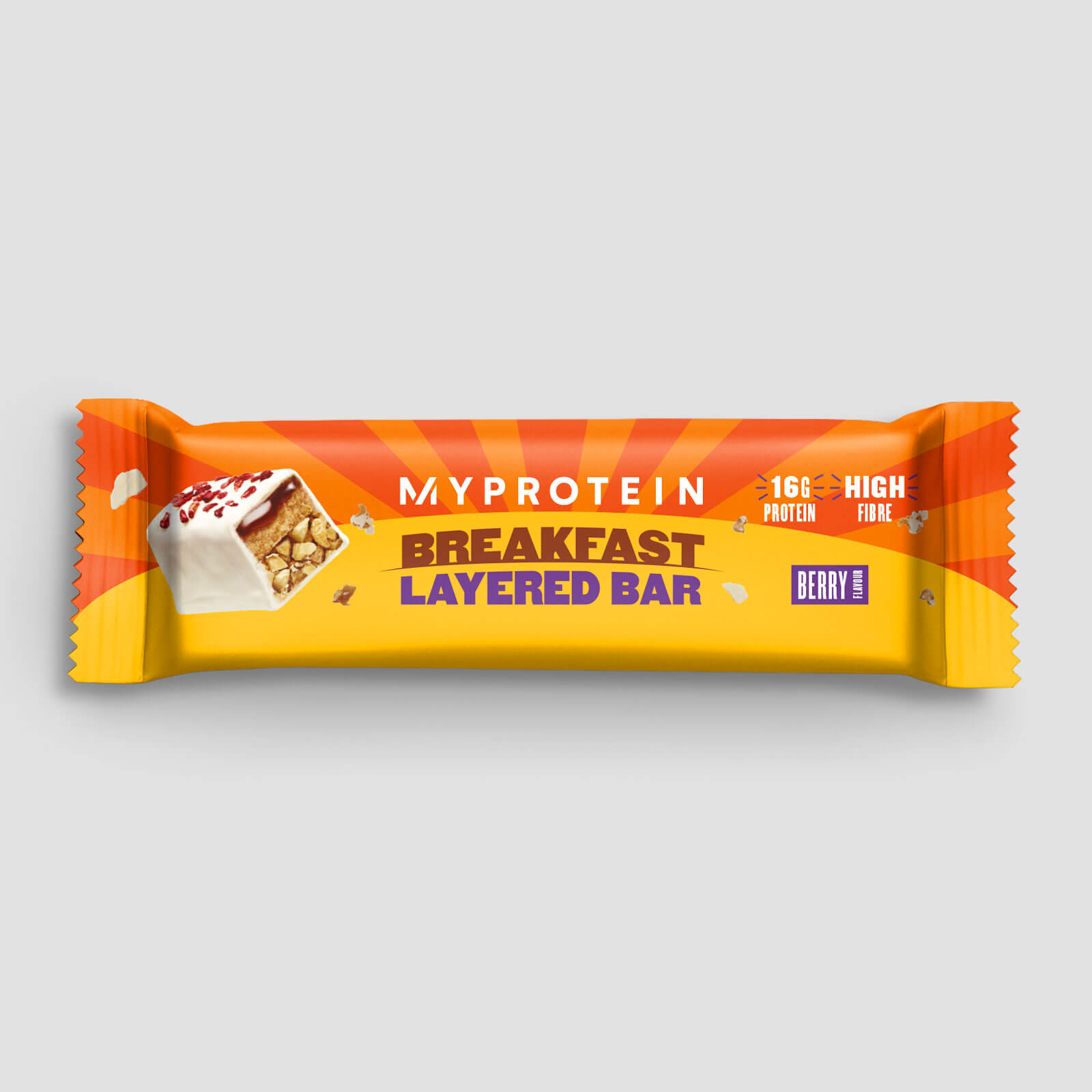Breakfast Layered Bar, Berry, 12 x 60g