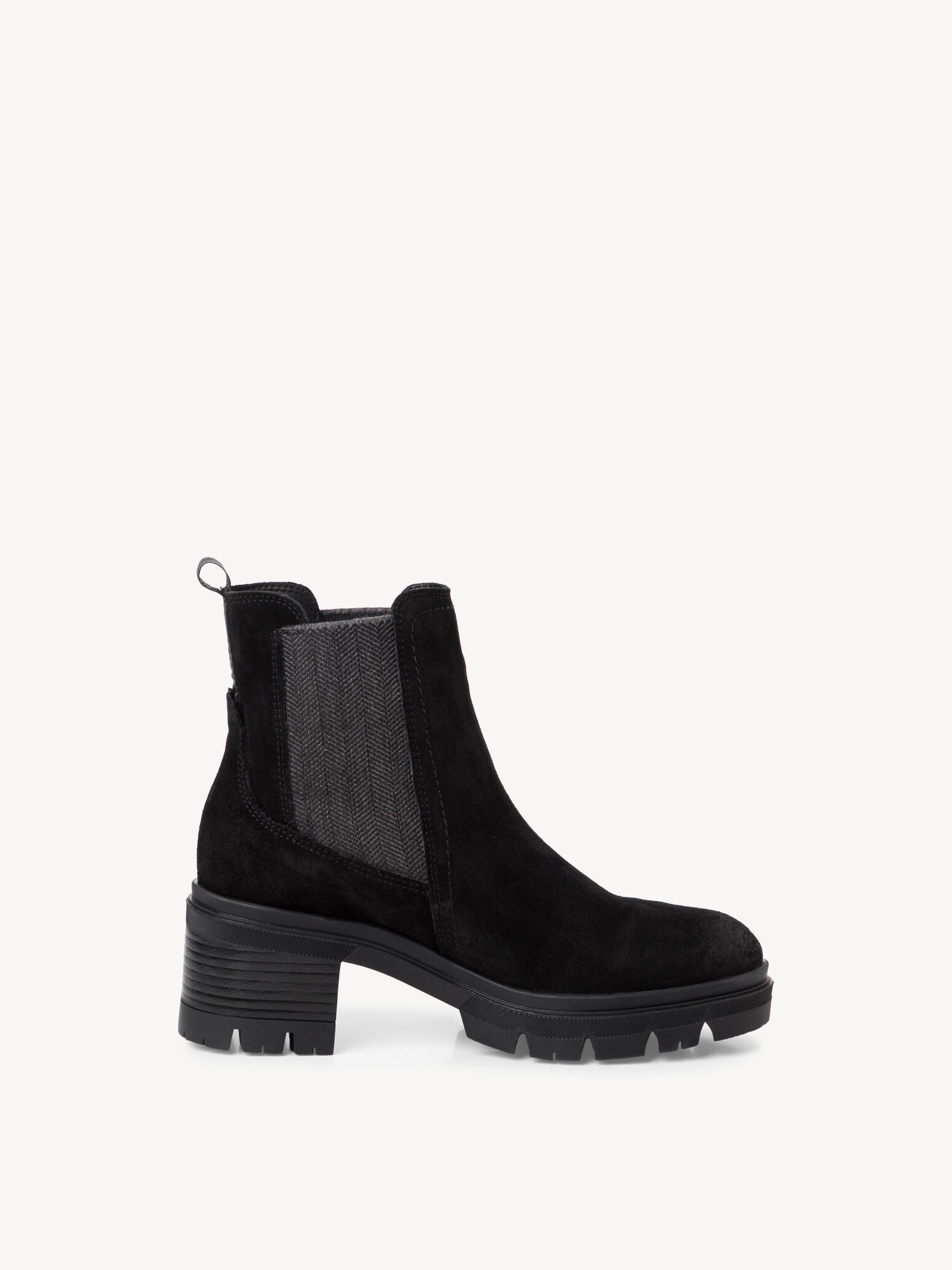 Bottine Chelsea en cuir - noir