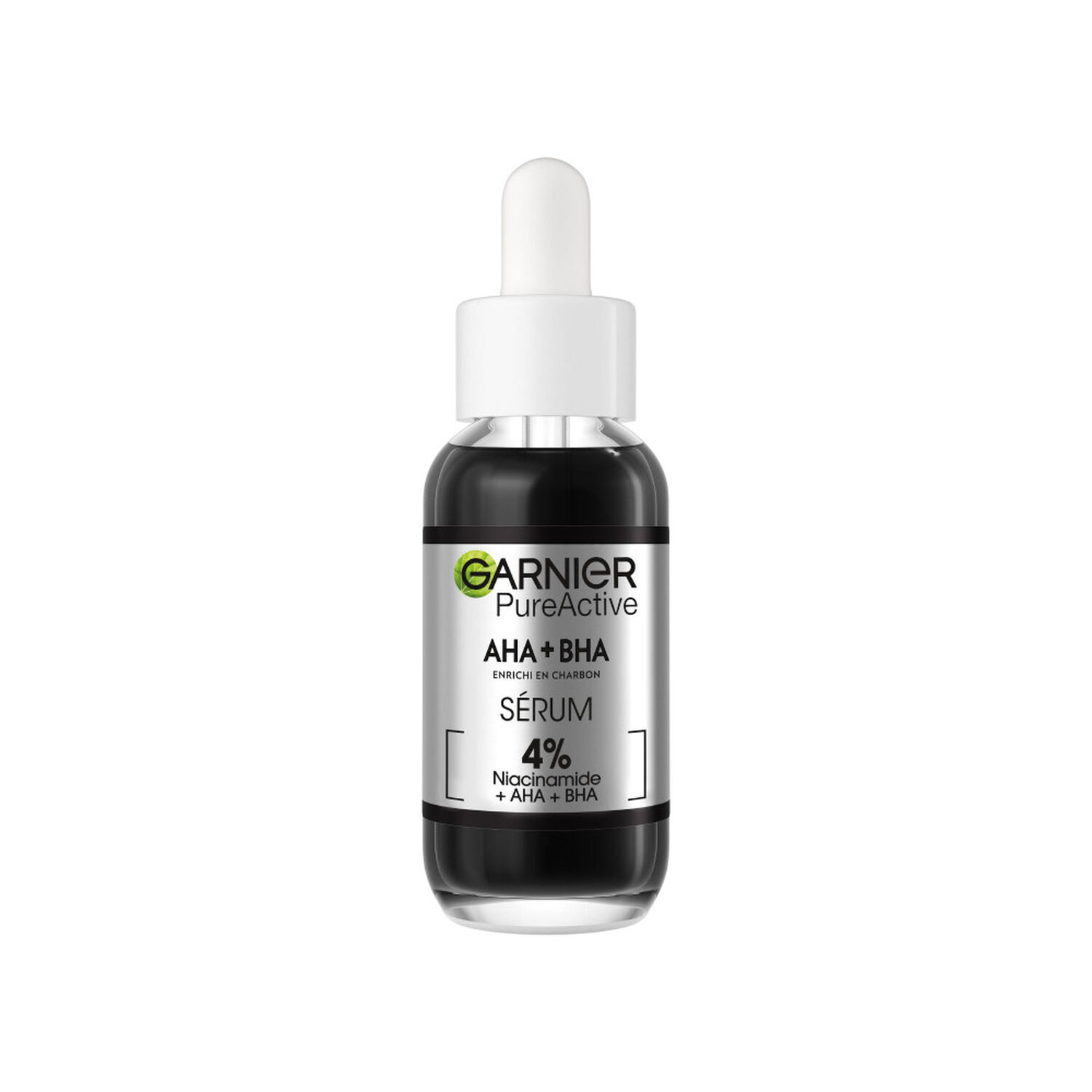 Garnier Pure Active Sérum Anti-imperfections Niacinamide, AHA, BHA, Enrichi en Charbon