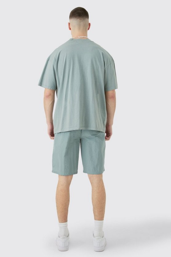 Tall Shorts mit asymmetrischem Reißverschluss und elastischem Bund