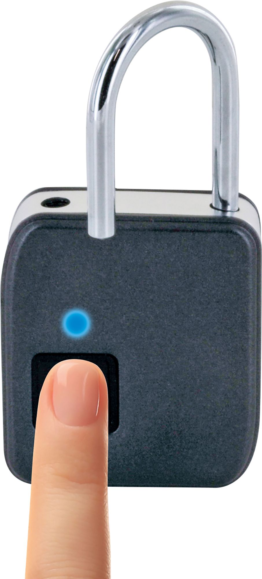 Schwaiger Stahlbügel Vorhängeschloss mit Fingerprint