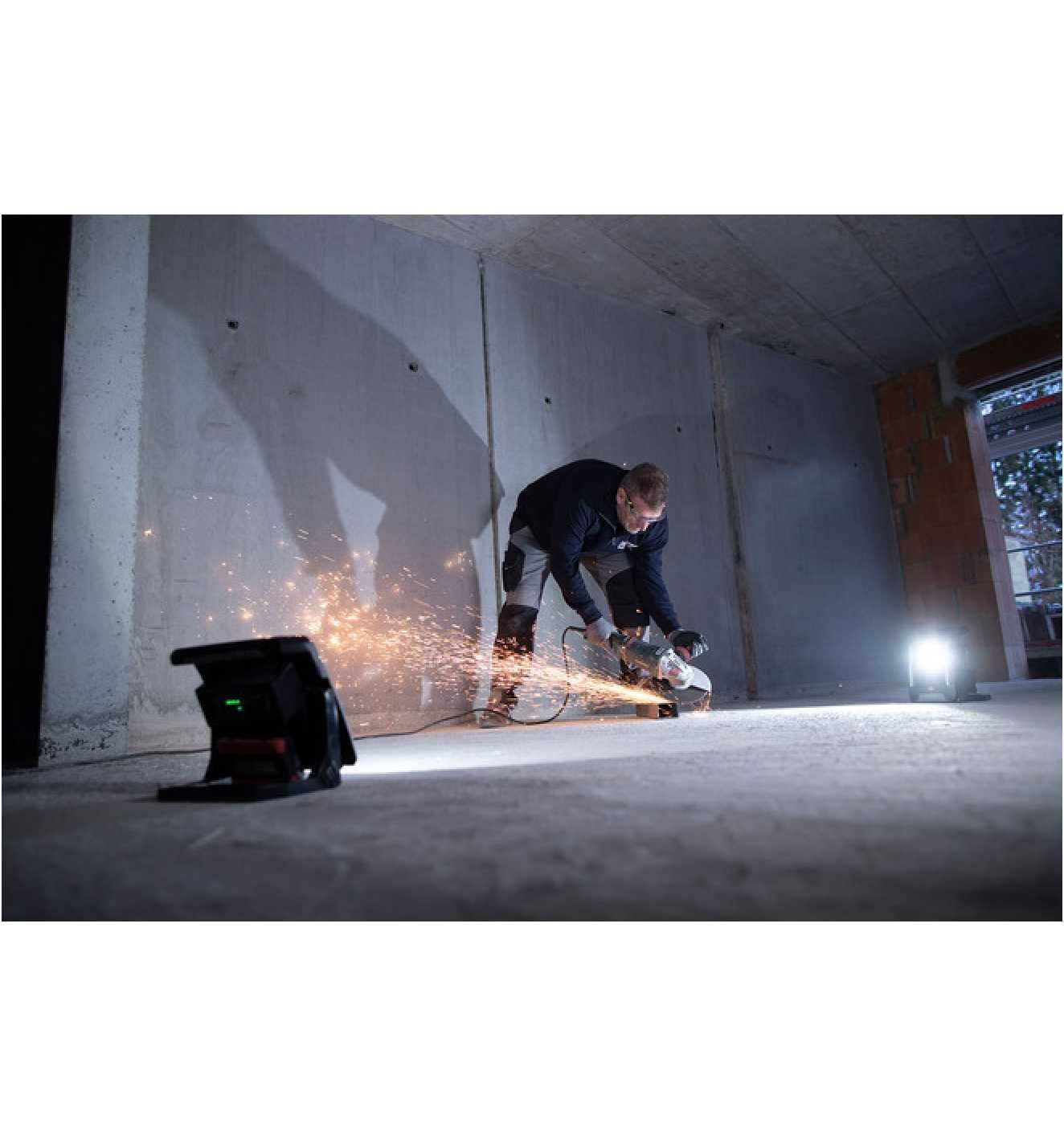 Brennenstuhl Baustrahler Multi Battery LED Akku Strahler, LED fest integriert, Multi Battery