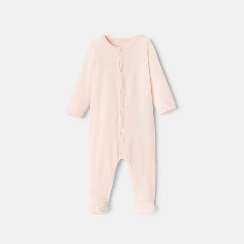 Pyjama en velours côtelé rose naissance Absorba