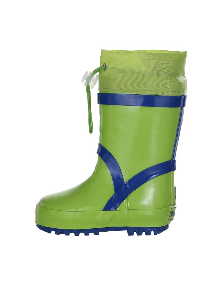 Playshoes Gummistiefel Basic gefüttert in Grün günstig kaufen