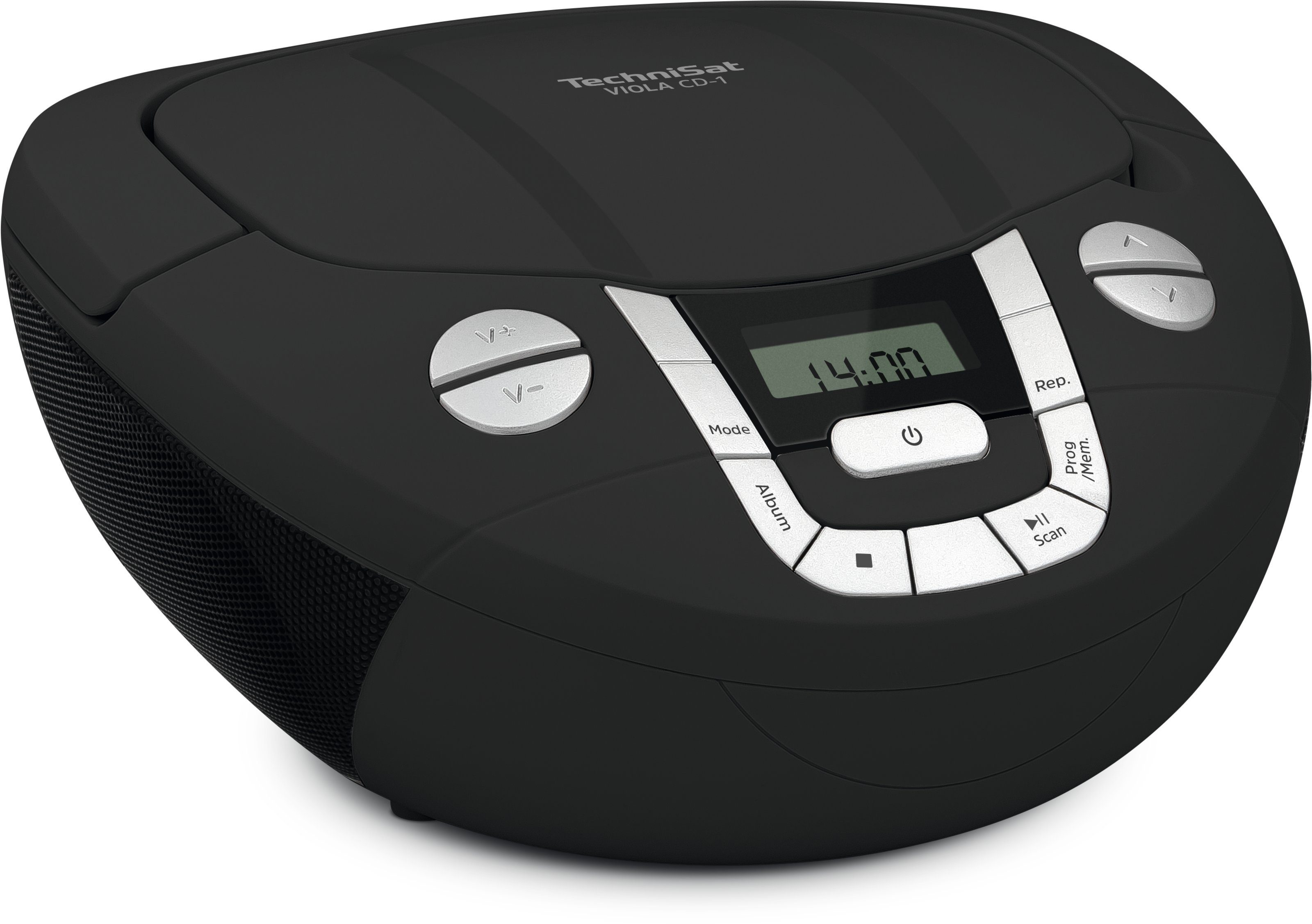 TechniSat VIOLA CD-1 tragbarer CD-Player (Bluetooth, UKW-Radio (mit PLL), Netz- und Batteriebetrieb)