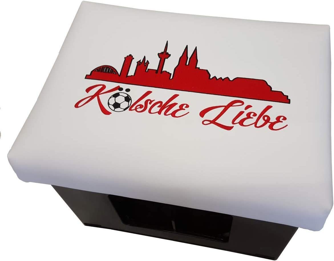 BierEx Sitzhocker Bierkisten Sitzkissen - Kölsche Liebe (1 St)