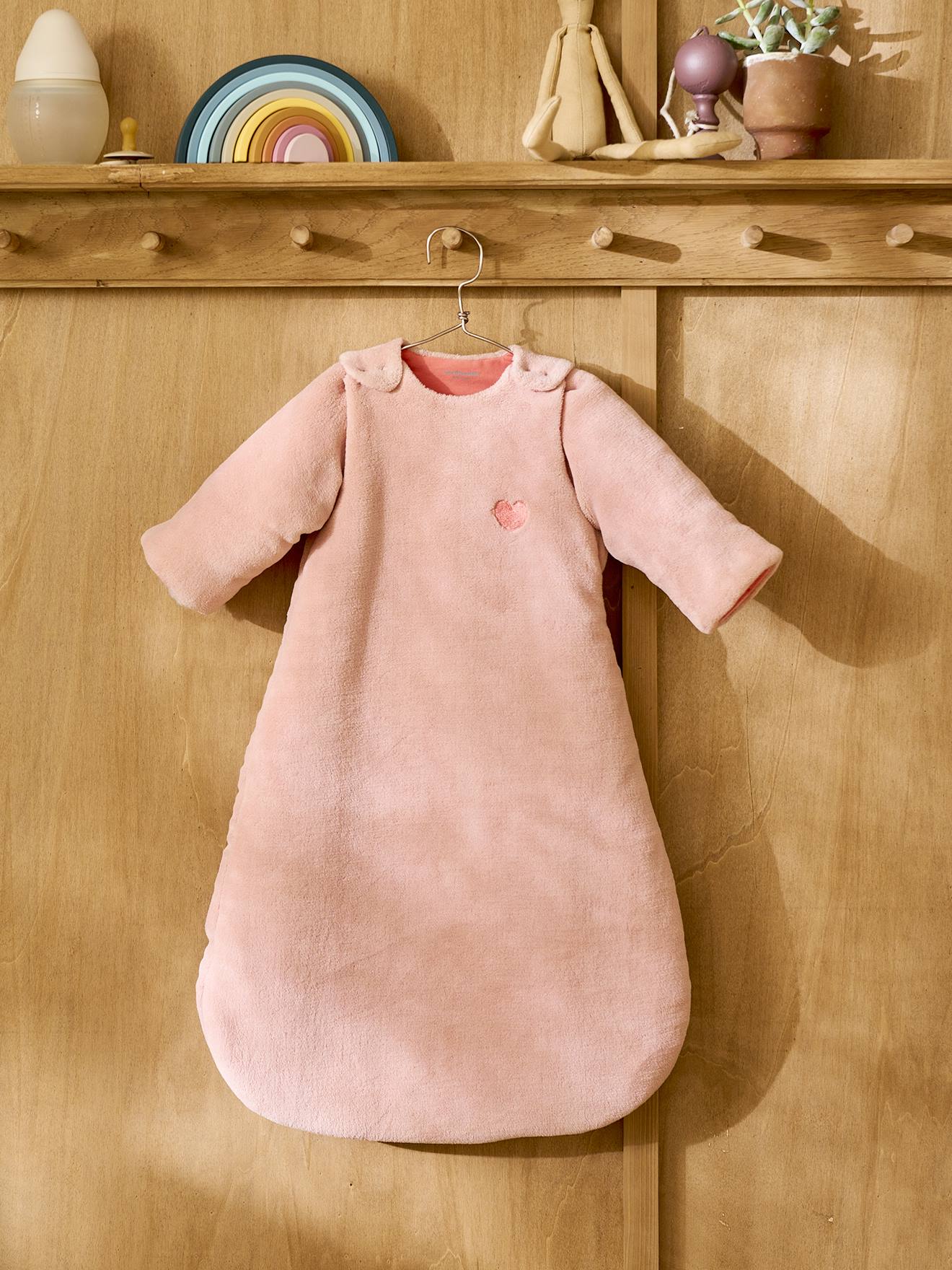 Vertbaudet Baby Winterschlafsack ALASKA, Ärmel abnehmbar Oeko-Tex - marine