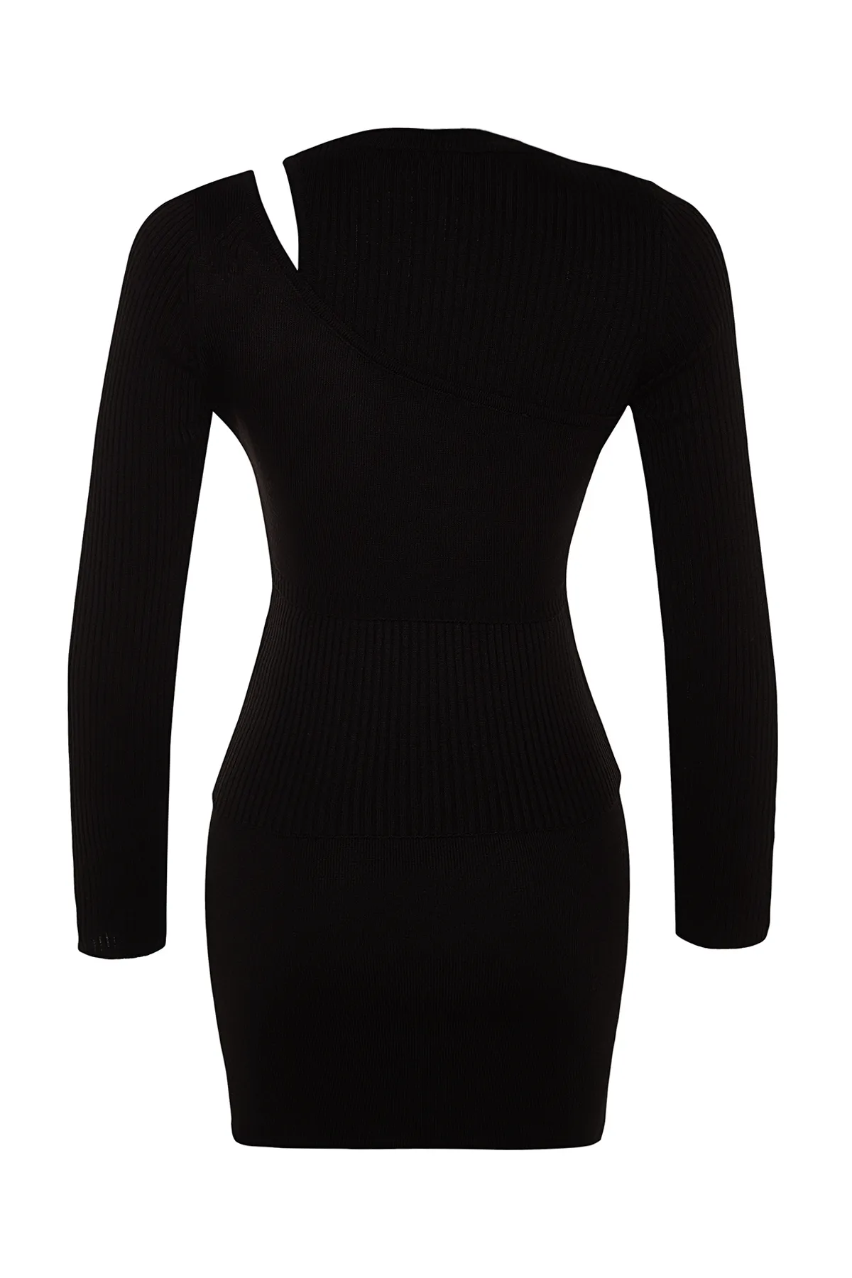 Trendyol Collection  Schwarzes 3-teiliges Strick-Set bestehend aus Rock, Bluse, Pullover, Oberteil und Unterteil TWOAW24AU00079