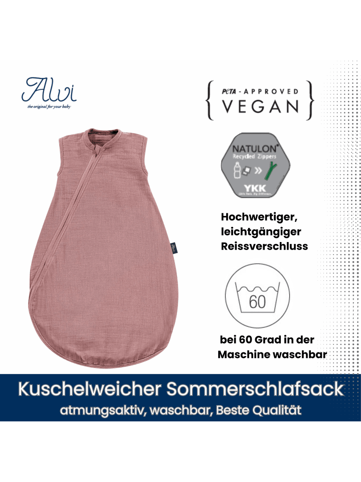 Kinderhaus Blaubär Baby Mäxchen Sommertraum Mullschlafsack TOP in Fox Glove günstig kaufen