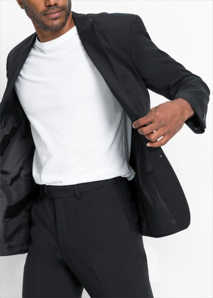 Anzug aus recyceltem Polyester (2-tlg. Set): Sakko und Hose