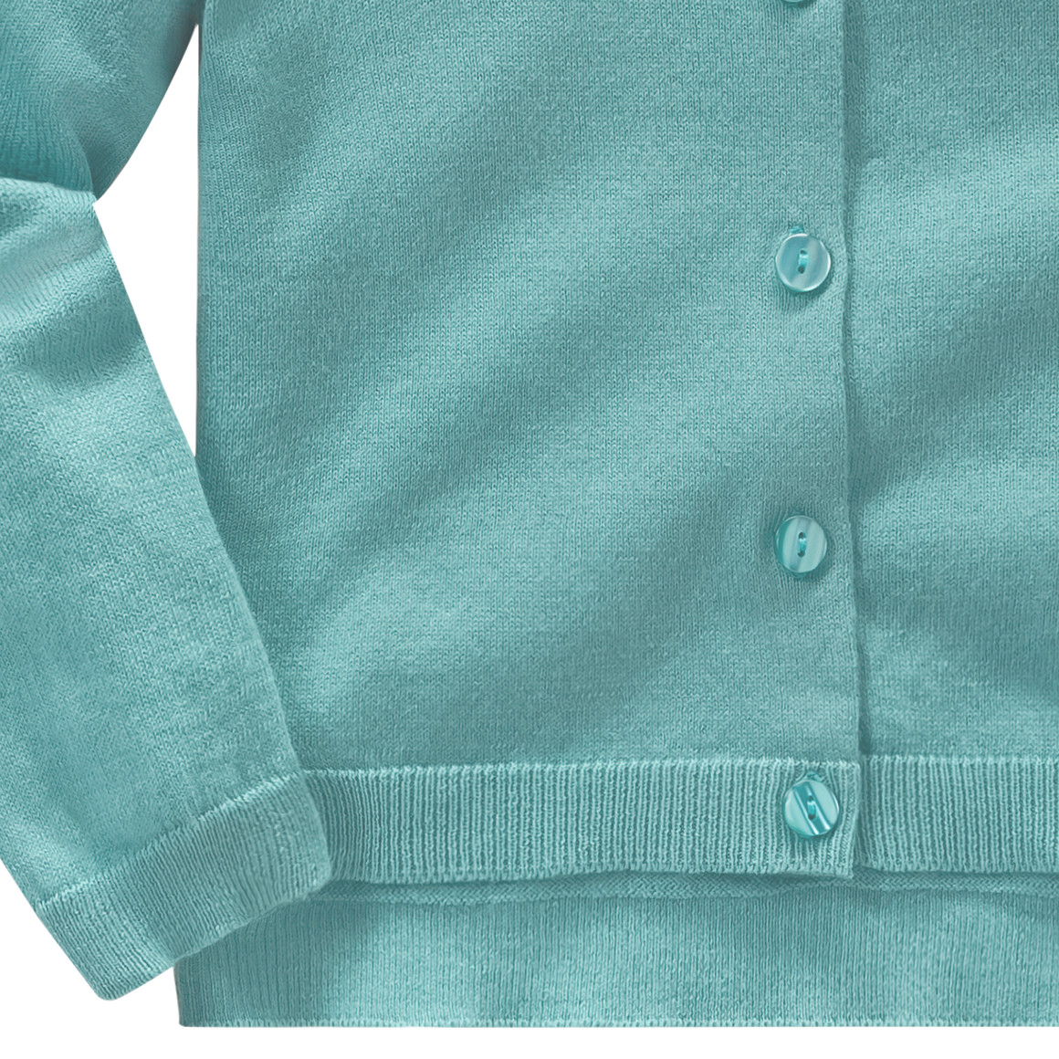 Mädchen Feinstrickjacke im Basic-Look