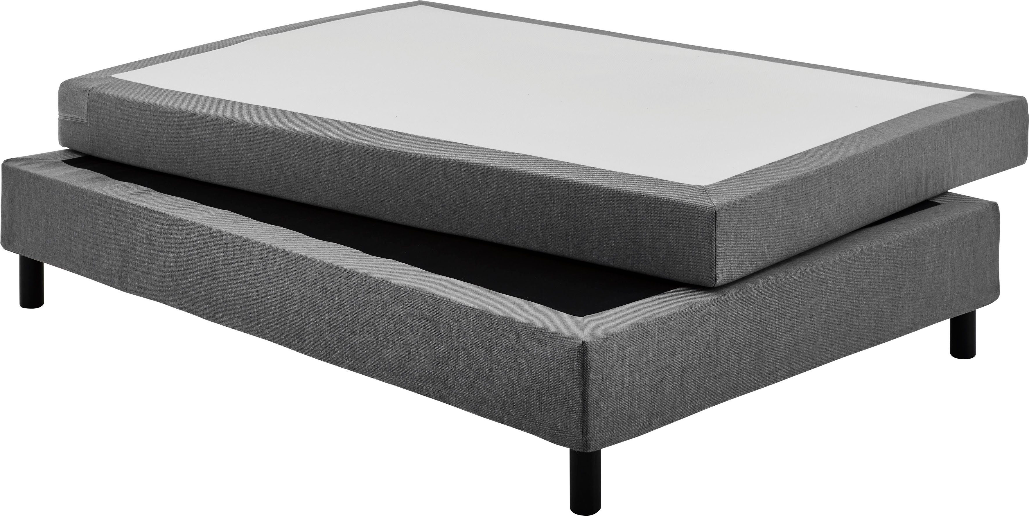 ATLANTIC home collection Boxbett Happy, ohne Kopfteil, mit Topper, wahlweise mit oder ohne Bettwaren